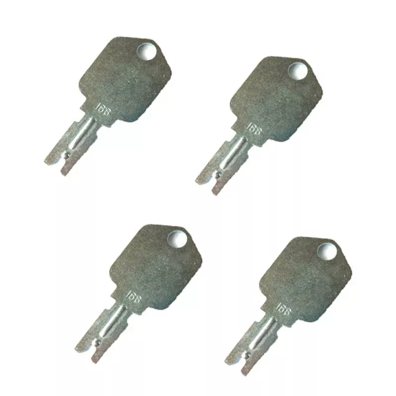 4 Pcs Forklift Ignition Key for Clark Crown Gradall Gehl Hyster Komatsu Yale #166