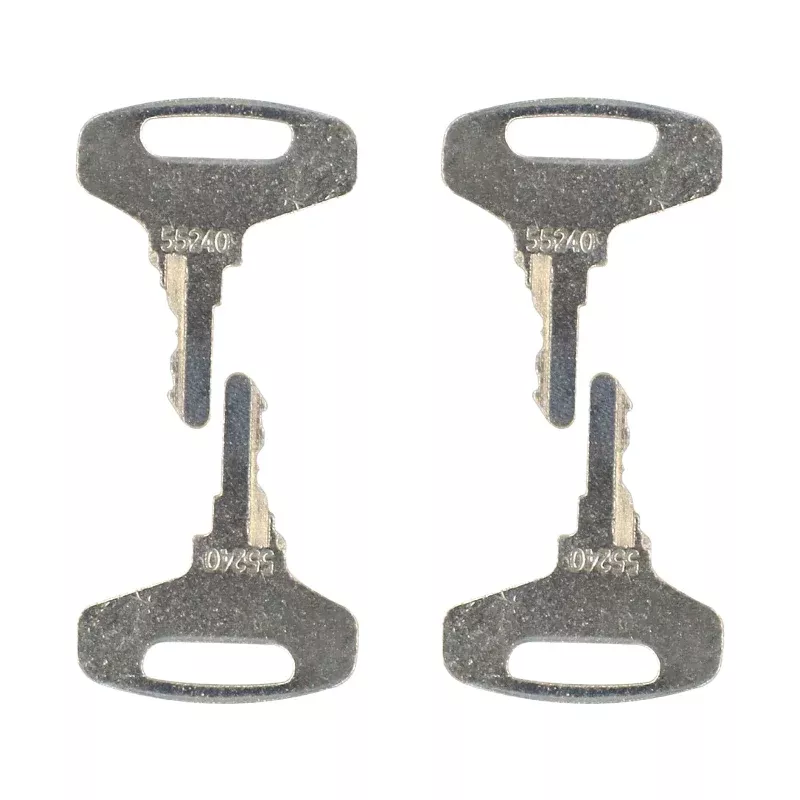 4 Pcs Ignition Key 66711-55140 66711-55240 for Kubota Engine D1105 V1903 Tractor B4200D B6100E-P B5100D-P B6200D B7200D B8200DP B9200HST-DP