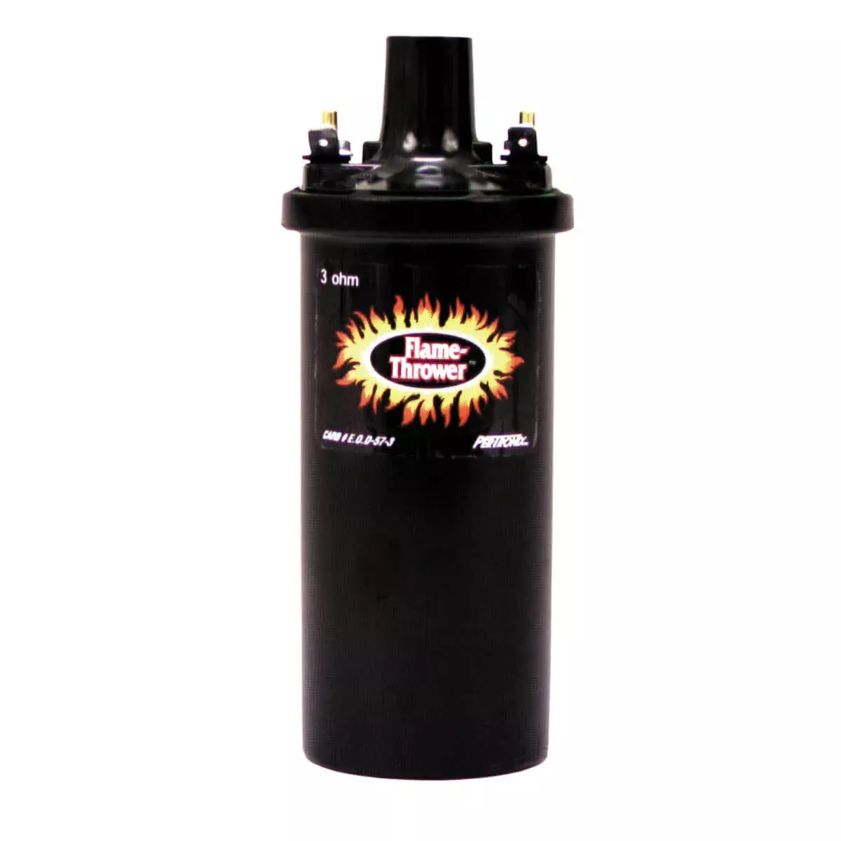 40511 Flame Thrower Ignition Coil by Pertronix in Black, Non Ballasted (3.0 OHM) 1962-75