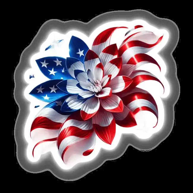 4th of July Flower Patriotic