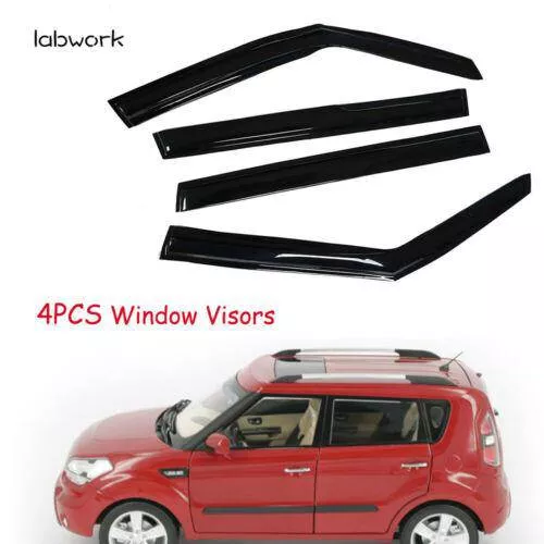 4x Window Visors Vent Sun Wind Guard Deflector For 2008 2009 2010-2013 Kia Soul