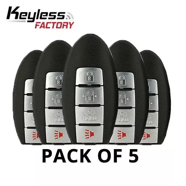 5 x 2007-2015 Nissan / Infiniti 4-Button Smart Key / KR55WK49622 / KR55WK48903 (AFTERMARKET) (Pack of 5)