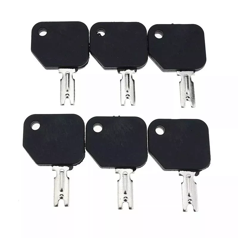 6 Ignition Keys 186304 166 for Hyster S30XL Clark Yale Gradall Gehl JLG Forklift