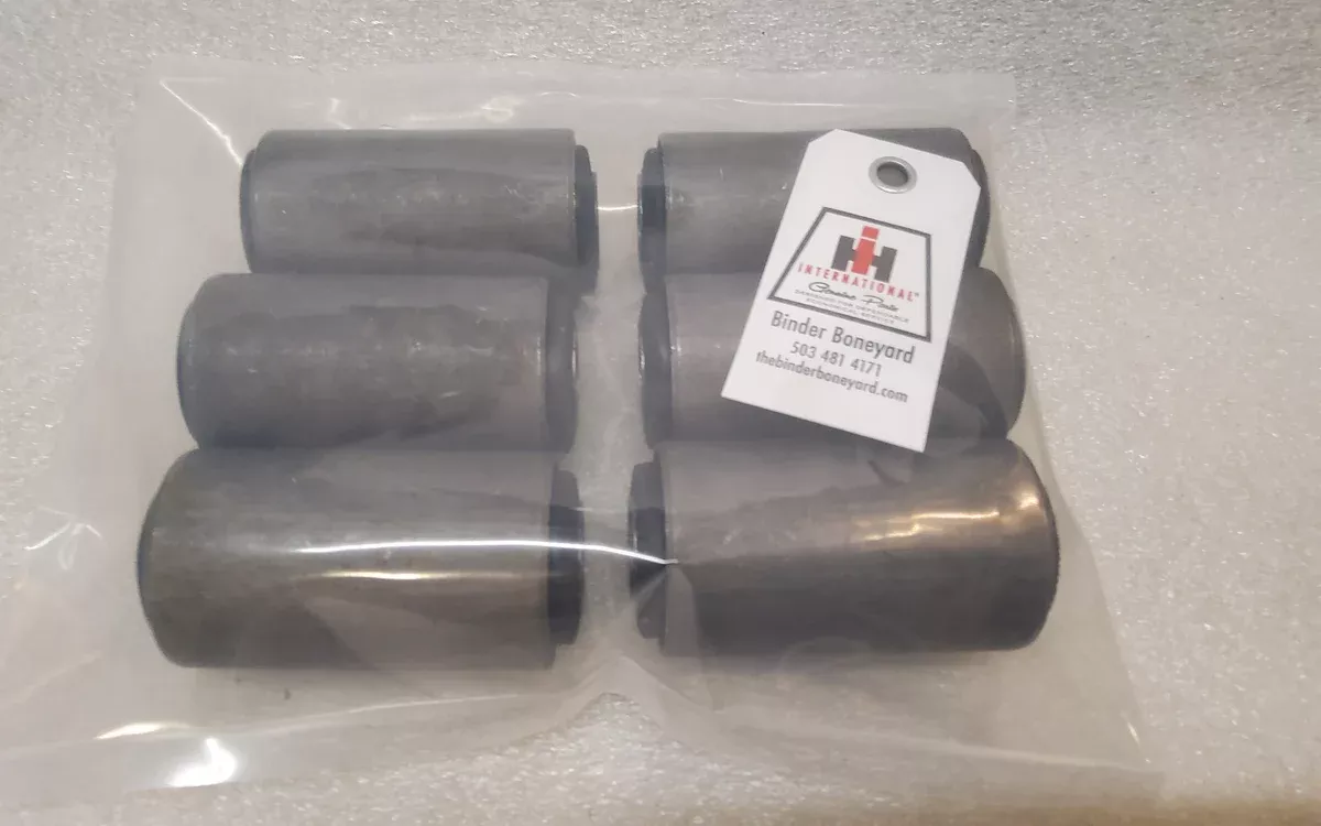 61-75 International Harvester IH Pickup Travelall Travelette Rubber Rear Leaf Spring and Shackle Bushing Kit