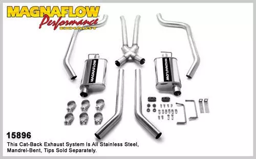 67-69 GM F Body 2.5in Dual Exhaust System