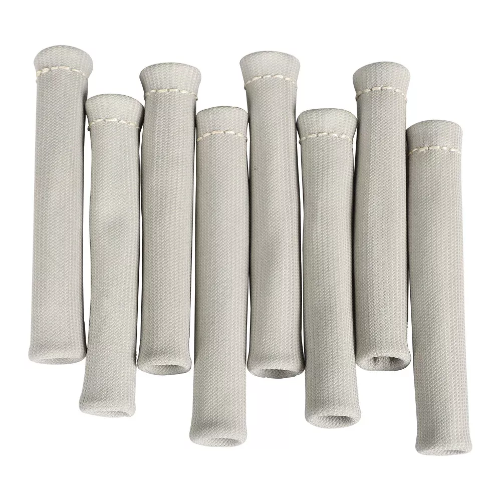 8x GRAY 1200° SPARK PLUG WIRE BOOTS HEAT SHIELD PROTECTOR SLEEVE SBC BBC 350 454