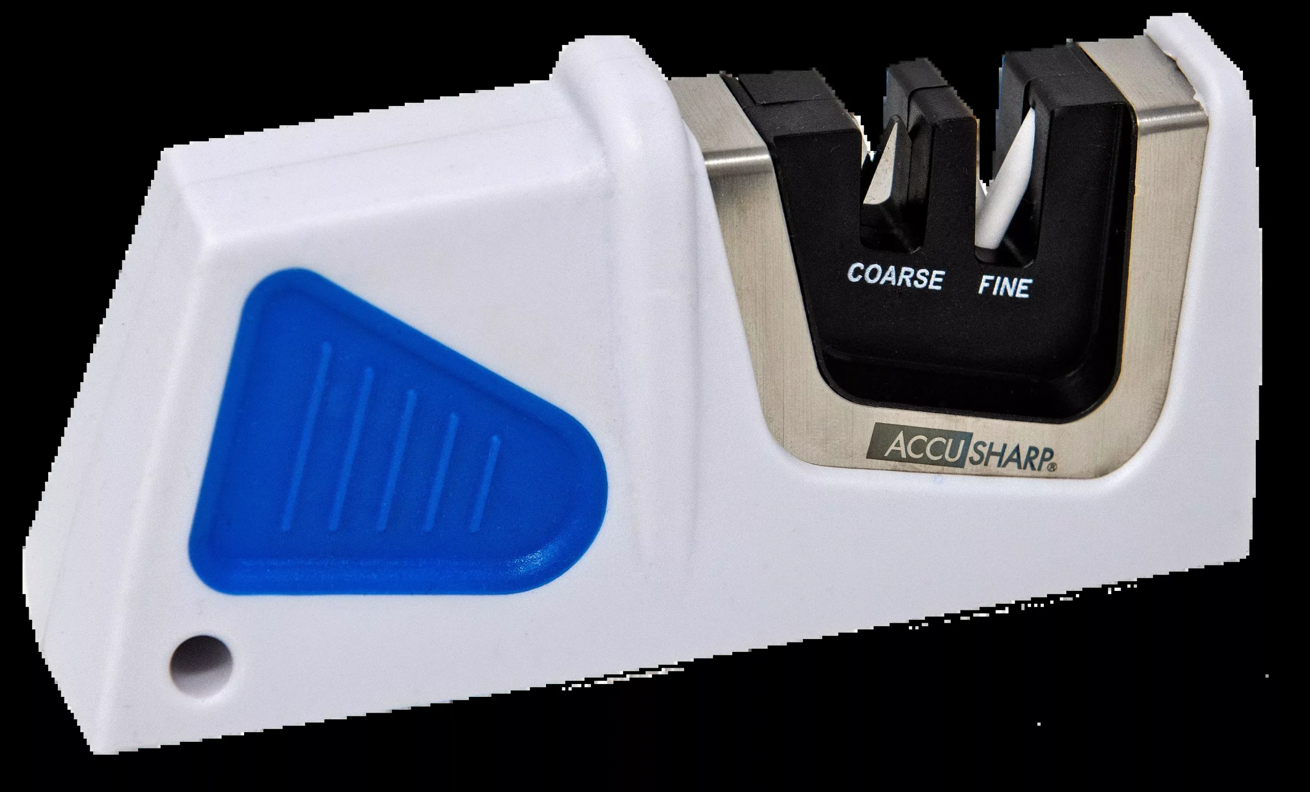 AccuSharp 080C Pull-Through Sharpener Fine Diamond Tungsten Carbine Sharpener Plastic Handle Blue/White