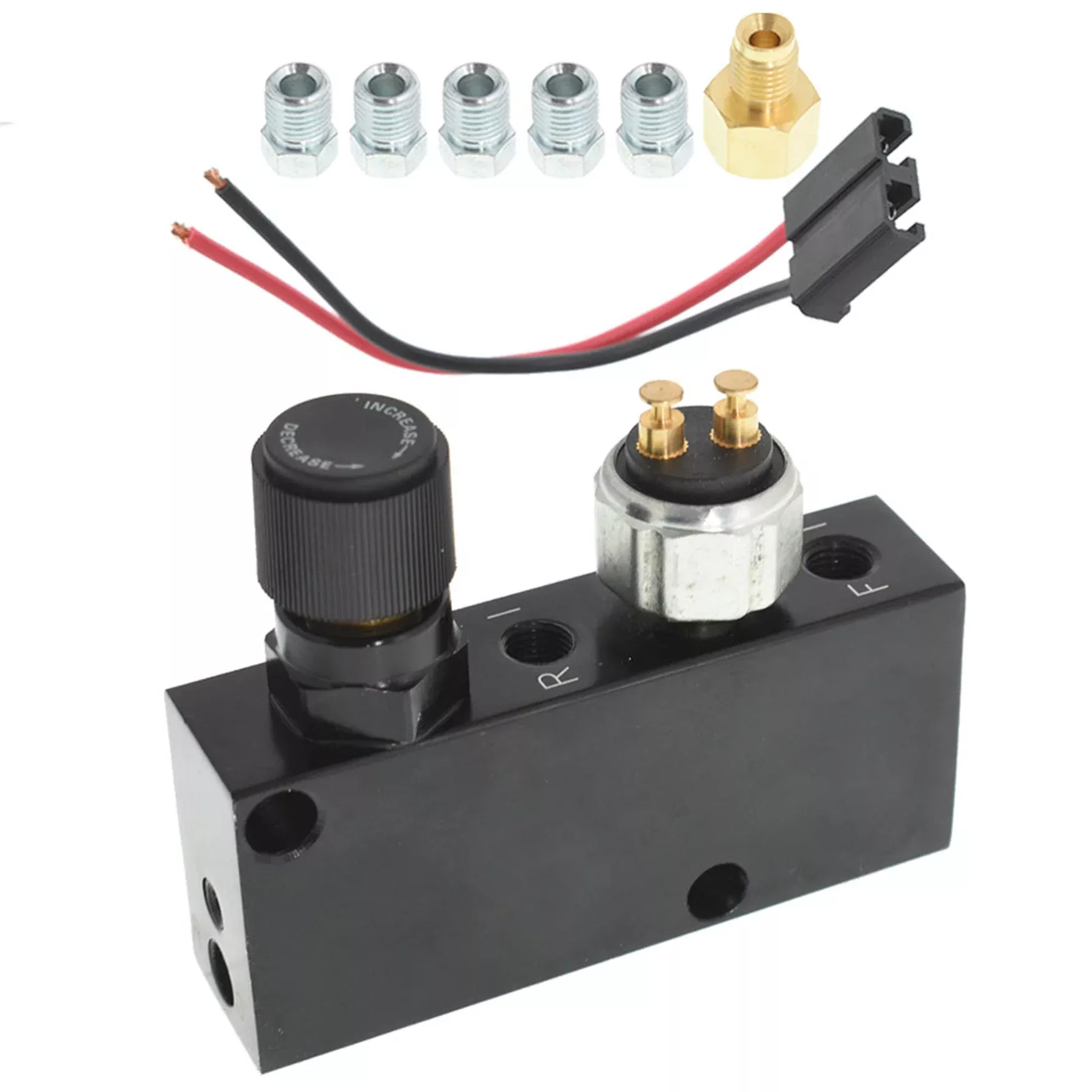 Adjustable Proportioning Valve & Distribution Block Brake Fittings Disc / Drum