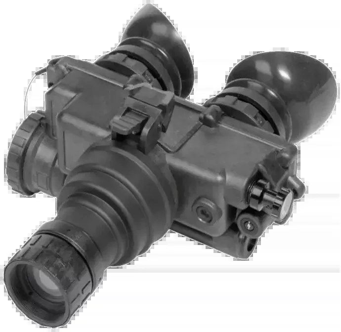 AGM Global Vision 12PV7123284111 PVS-7 3AW1 Night Vision Goggles Black 1x 27mm, Generation 3 White Phosphor Level 1, 64-72 Ip/mm Resolution White Filter
