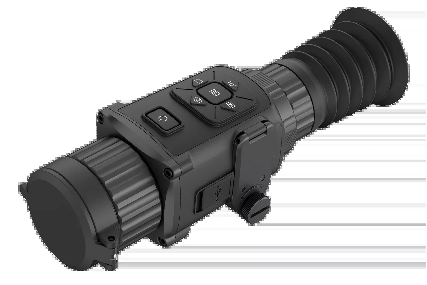 AGM Global Vision 3092455004TH21 Rattler TS25-384 Thermal Hand Held/Mountable Scope Black 1.5x - 12x 25mm Red Crosshair Reticle 384x288, 50Hz Resolution Zoom Digital 1x/2x/4x/8x/PIP