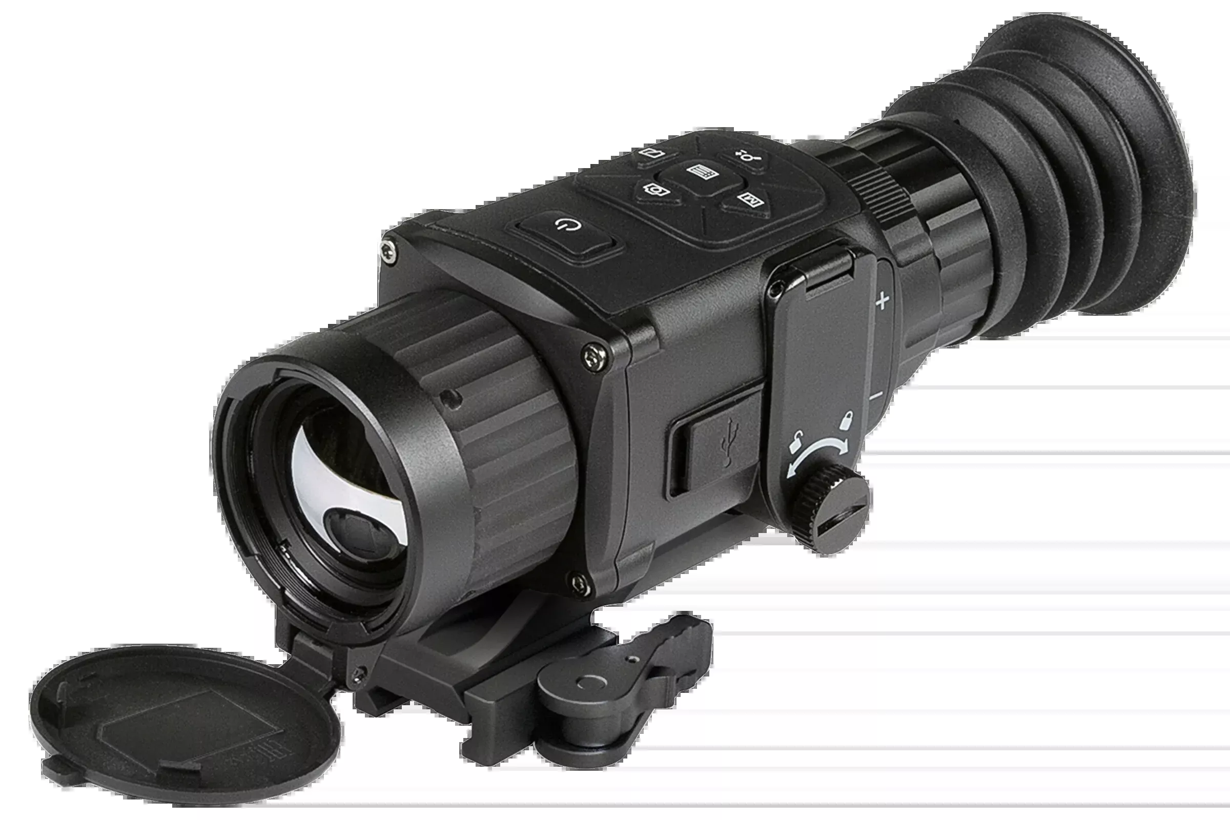 AGM Global Vision 3143755005R361 Rattler TS35-640 Thermal Hand Held/Mountable Scope Black 2-16x 35mm Multi Reticle 640x512, 50 Hz Resolution Zoom Digital 1x/2x/4x/8x/PIP