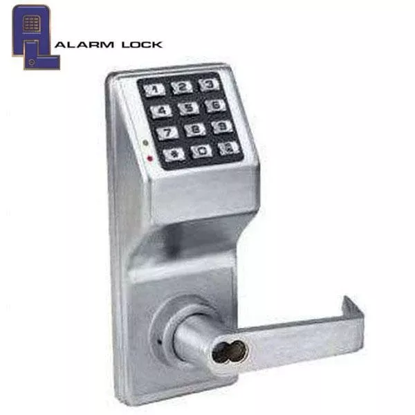 Alarm Lock Trilogy - DL2700IC - Keypad Lever Set for SFIC Core - 26D - Satin Chrome - Grade 1