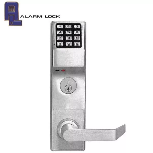 Alarm Lock Trilogy - DL3500CRR - Classroom Mortise Lever Set w/ High Capacity Audit Trail - US26D - Satin Chrome - Right Handed - Grade 1