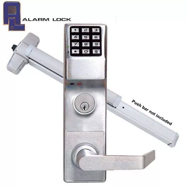 Alarm Lock Trilogy - ETDLS1G - Panic Exit Trim Keypad Digital Lock w/ Audit Trail - 26D - Satin Chrome