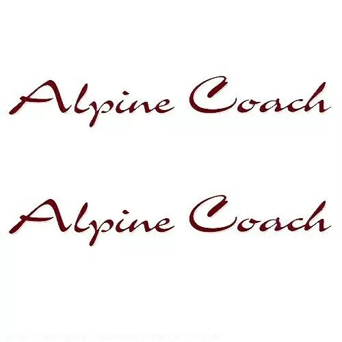 “Alpine Coach” RV Decals (Set of 2) – OEM New Oracle