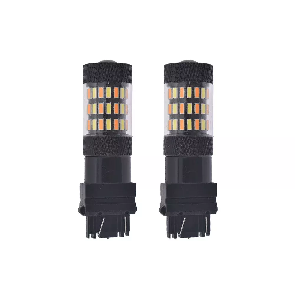 Amber/White Switchback LED Turn Signal Light Bulbs For Chevy Silverado 1500 2500