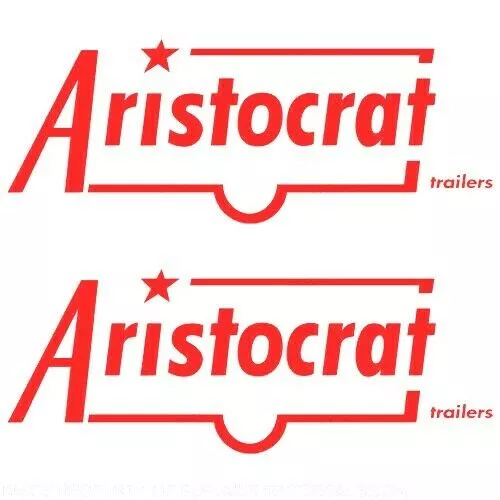 “Aristocrat Trailer ” RV Decals (Set of 2) – OEM New Oracle