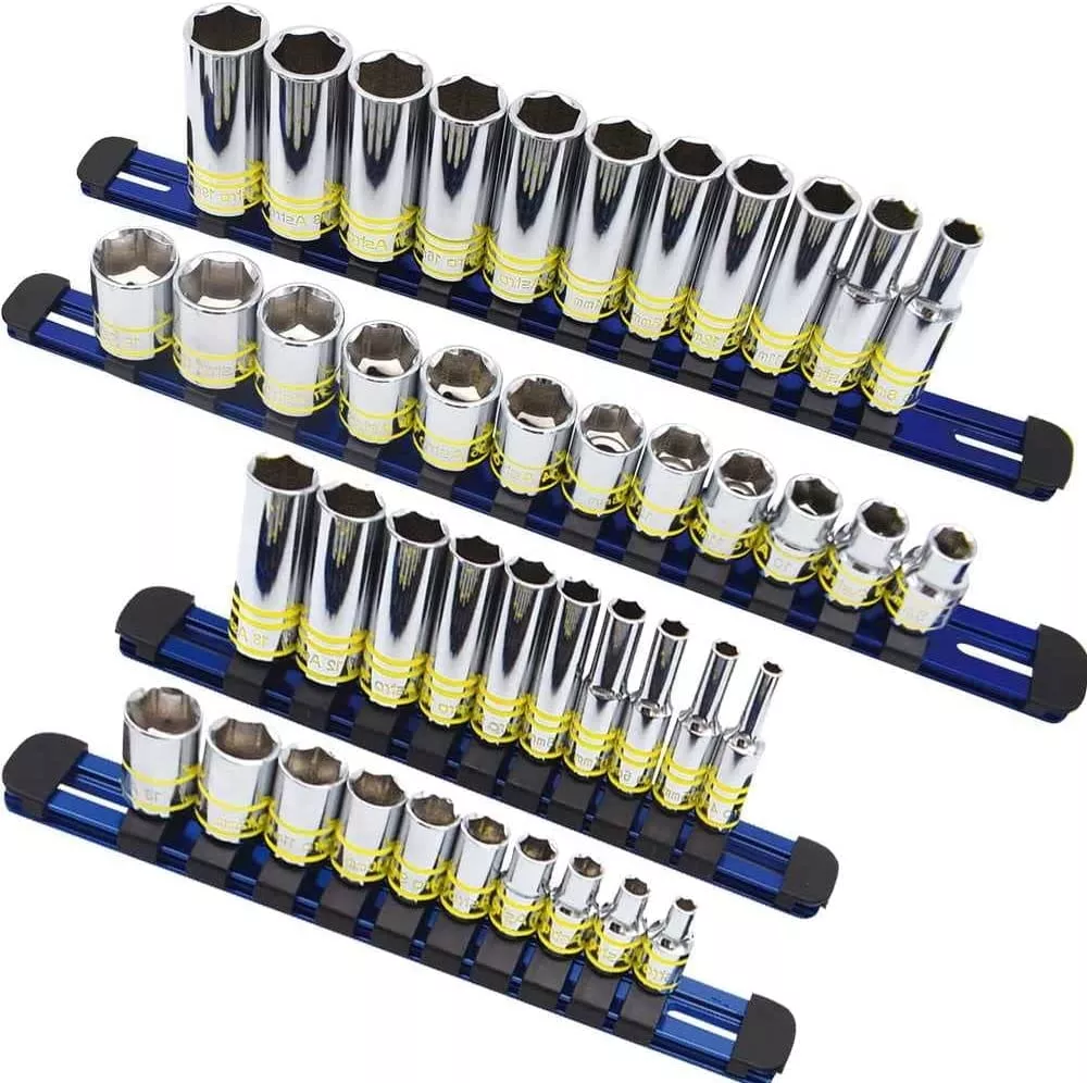 Astro 4143 43pc HiVis Glowing 1/4 & 3/8 Dr. Shallow & Deep 6pt Socket Set METRIC