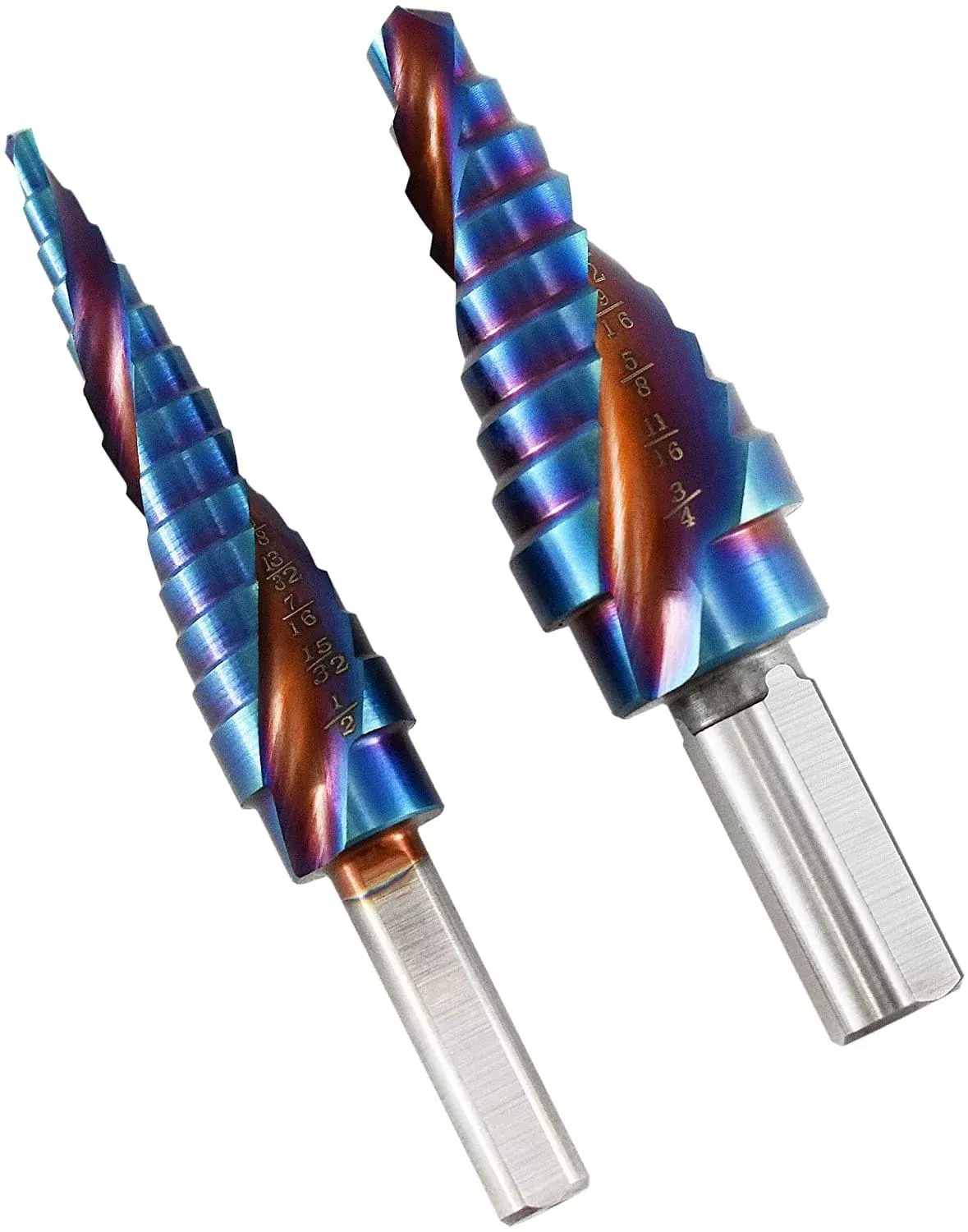 Astro Pneumatic 9442 2pc Blue Steel Max Duty Step Drill Bit Set