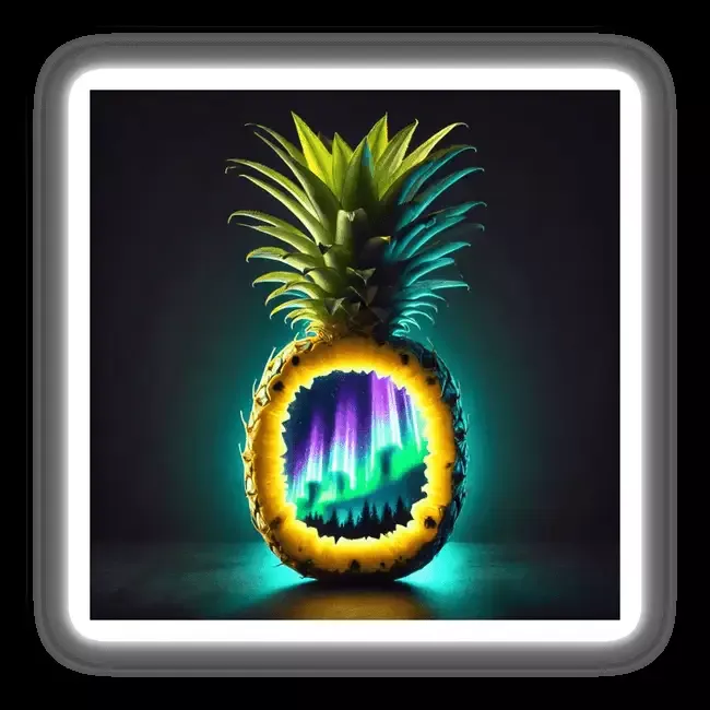 Aurora in the Tropics Northern Lights Inside a Pineapple