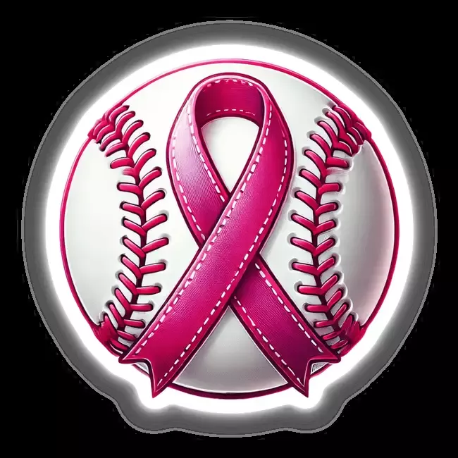 Baseball Pink Ribbon Breast Cancer