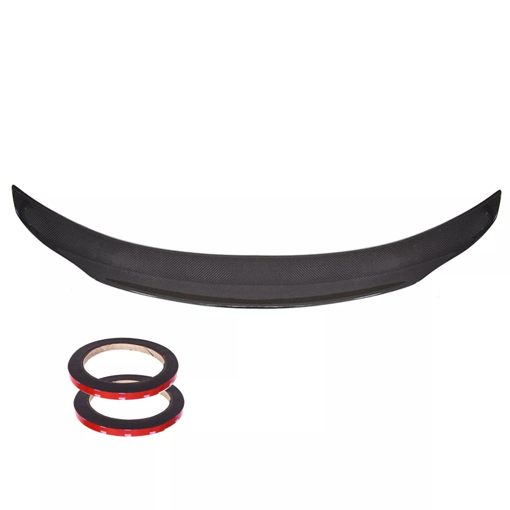 For Benz W205 C63 AMG 2015-19 Real Carbon Fiber High Kick Trunk Lid Spoiler Wing