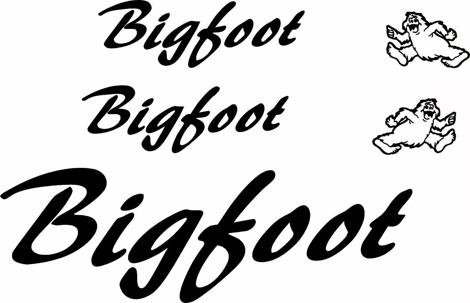 ” Big Foot Camper” RV Decals (Set of 5) – OEM New Oracle