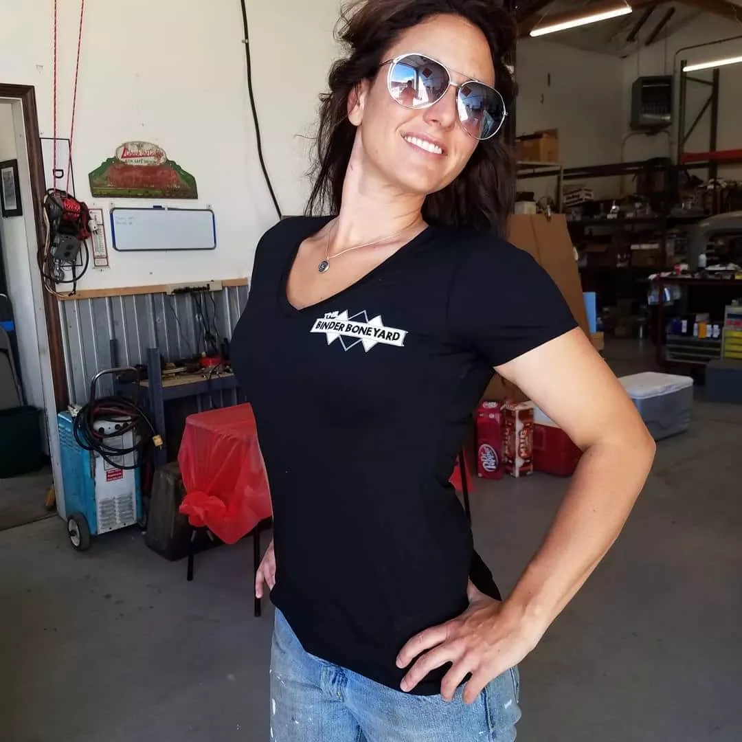 Binder Boneyard womens V-neck Black