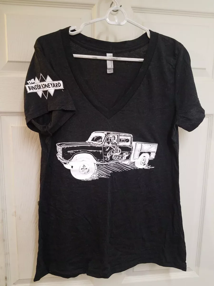 Binder Boneyard womens V-neck Charcoal