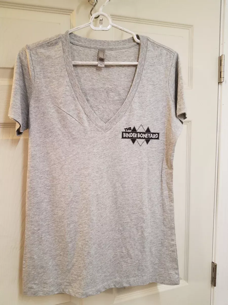 Binder Boneyard womens V-neck light grey