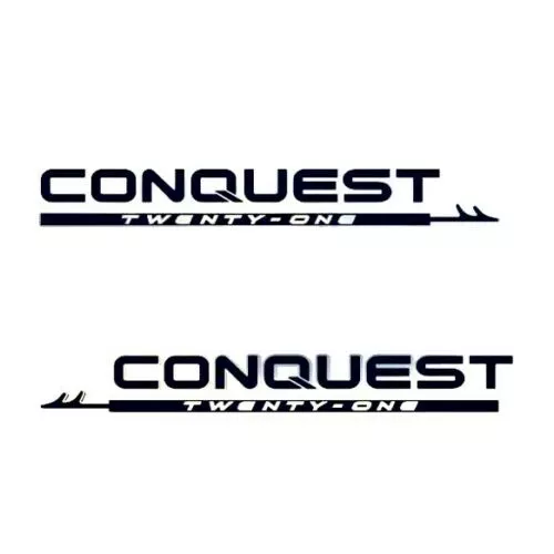 “Boston Whaler Conquest Twenty One ” Boat Yacht Decals (2PC) – OEM New Oracle