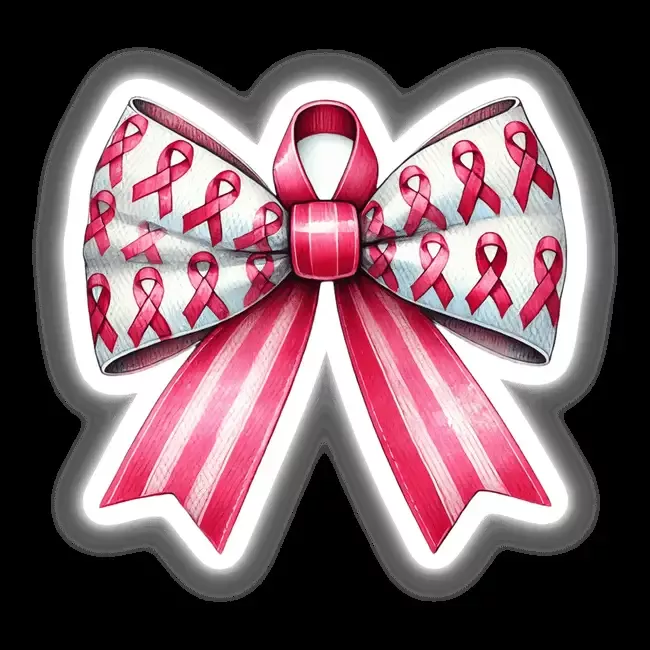 Breast Cancer Awareness Coquette Bow