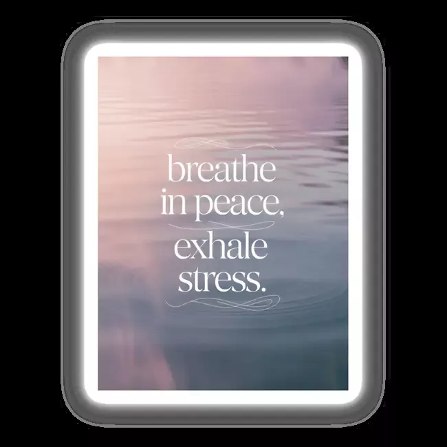 Breathe in peace, exhale stress