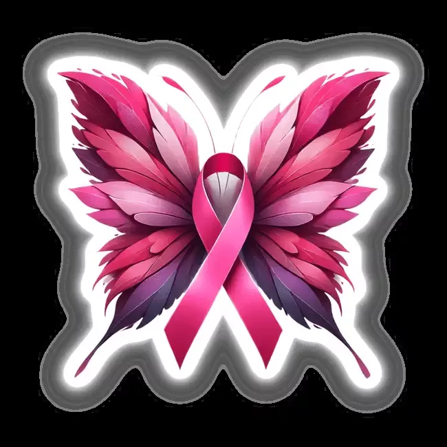 Butterfly Pink Ribbon Breast Cancer