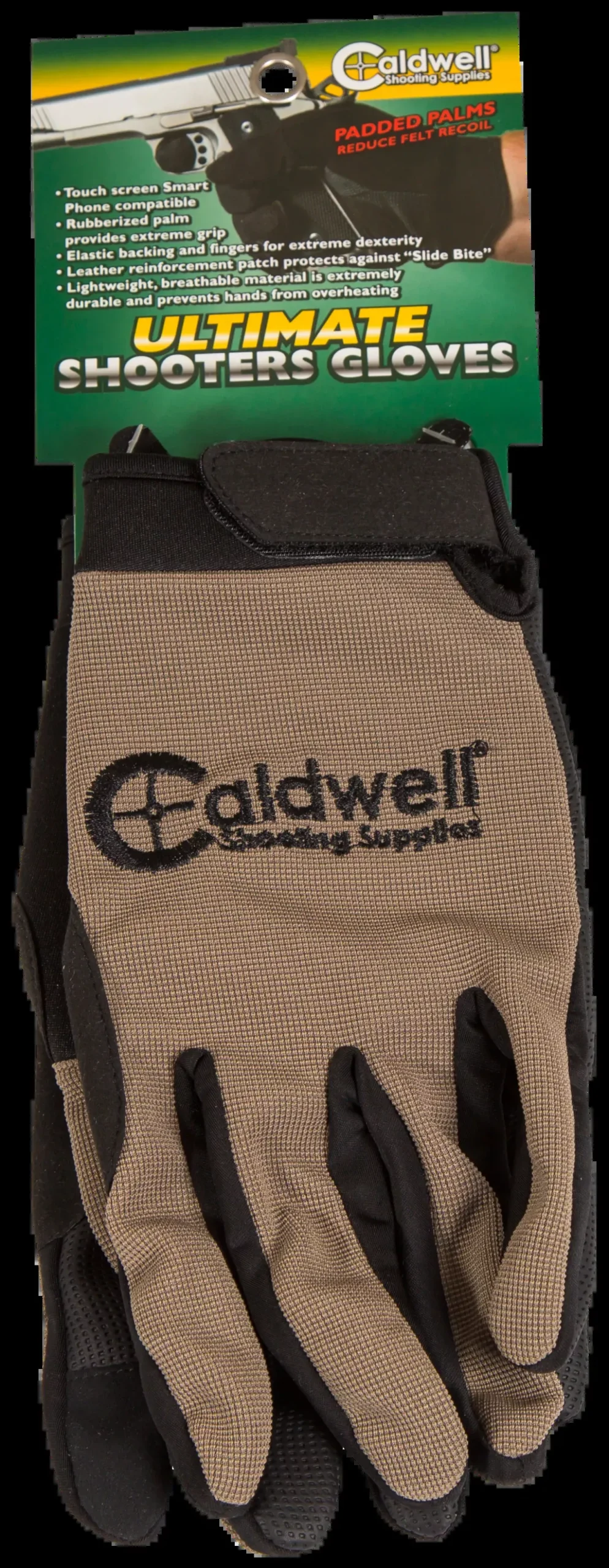 Caldwell 151293 Ultimate Shooting Gloves SM/MD Tan Shooting Gloves Sm / Med