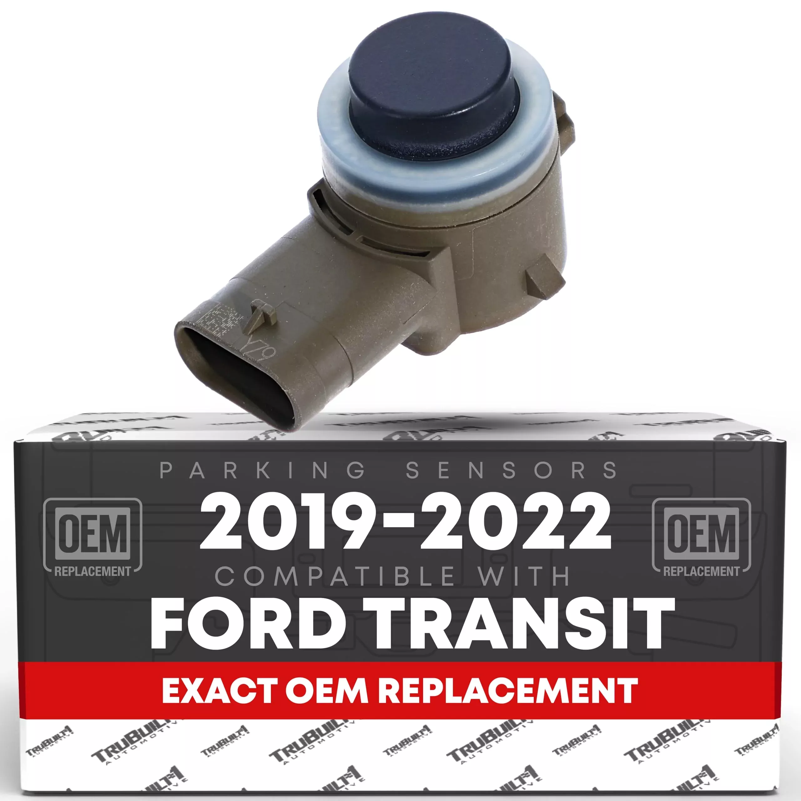 Car Parking Sensors - Compatible with 2019-2022 Ford Transit - Front or Rear Bumper Parking Aid Sensor, Backup Reverse Parking Assist Kit - OEM JU5Z15K859B