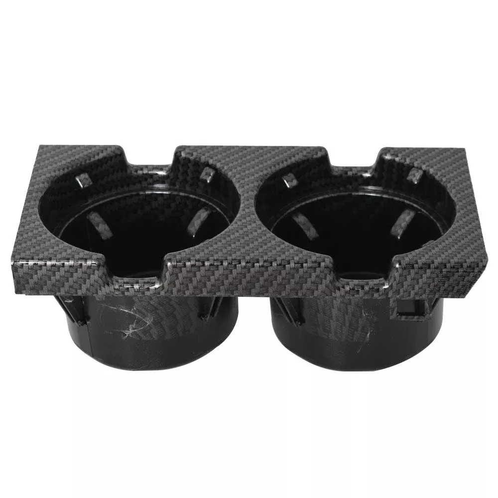 Carbon Fiber Center Console Drink Cup Holder Box Storage For BMW 3 E46 325i
