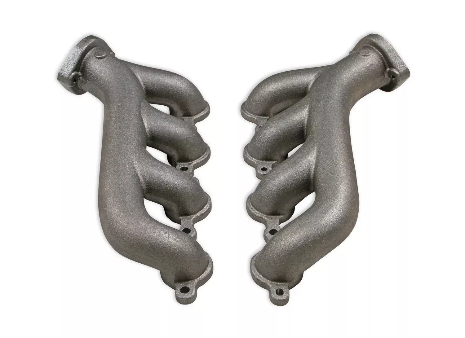 Cast LS Exhaust Manifold Set- Natural Finish