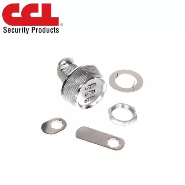 CCL - 39051 / Dial Combination Cam Lock /3/4" / Silver