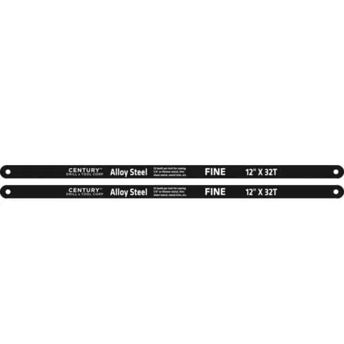 Century 04335 12"x32T High Carbon Steel Hacksaw Blades - 2 Pack