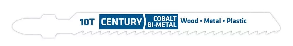 Century 06230 Bi-Metal Cobalt 10T Jig-Saw Blade Tang Shank