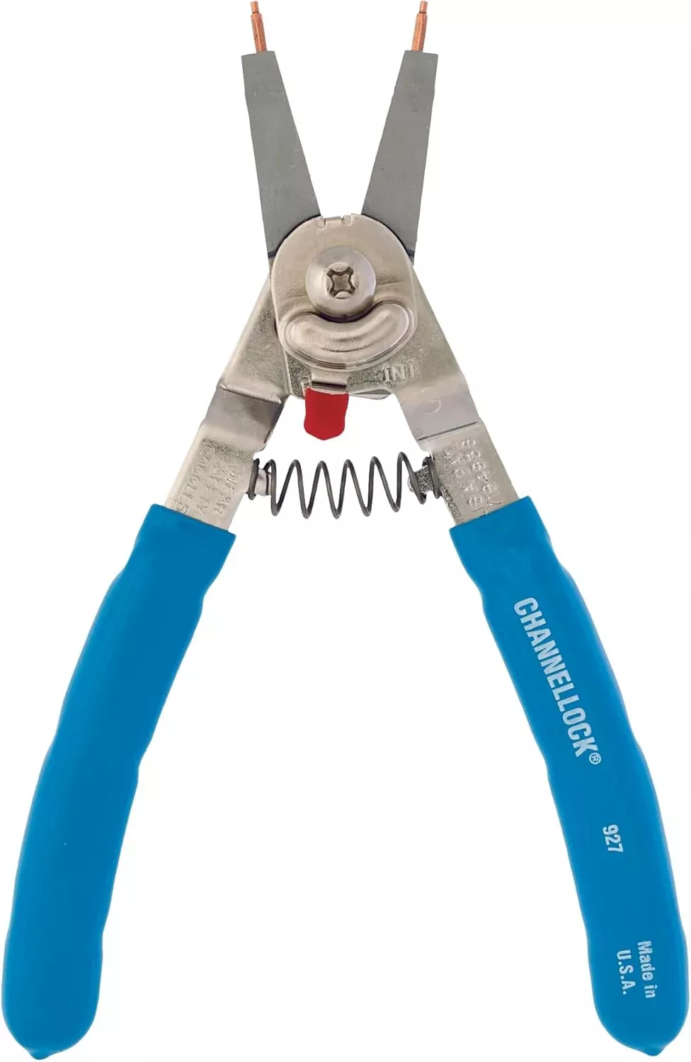 Channellock 927 8" Long Convertible Retaining Ring Pliers with Tips