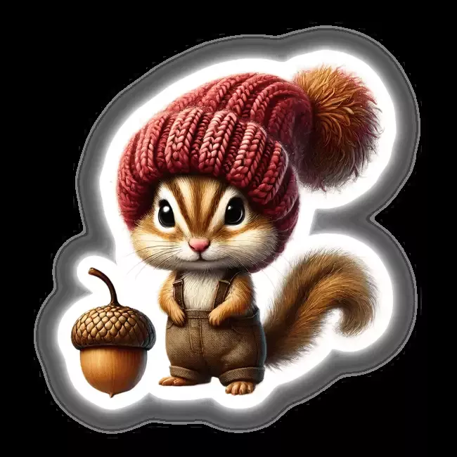 Chipmunk Gnome with Acorn