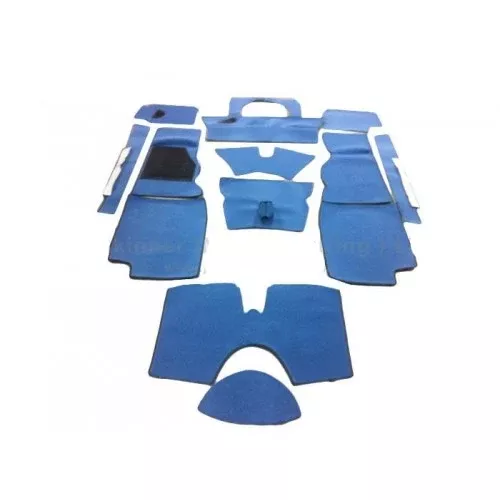 CK2029B TR6 BLUENYLON CARPET KIT MADE IN THE UK-under pad extra