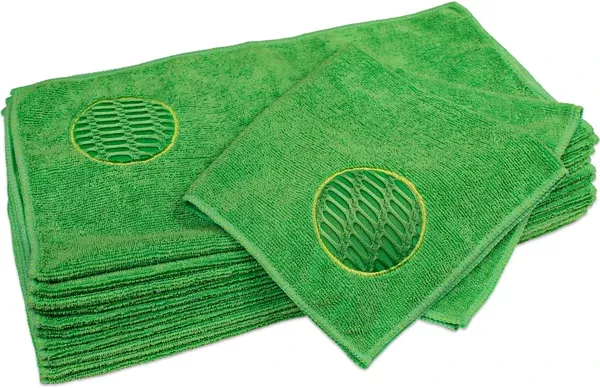 CleanAide 16 x 16 in. 260 GSM Spot Cleaning Microfiber Towel – 12-pack