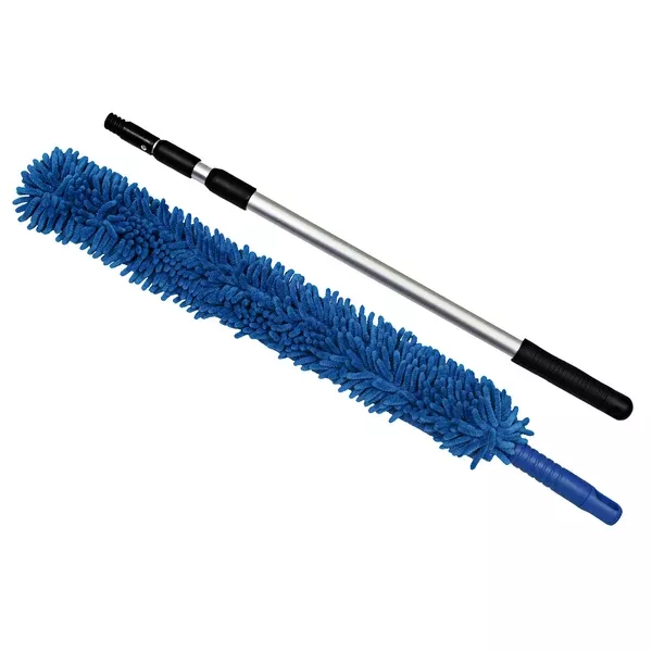 CleanAide Handheld Microfiber Flex Duster with Telescopic Pole
