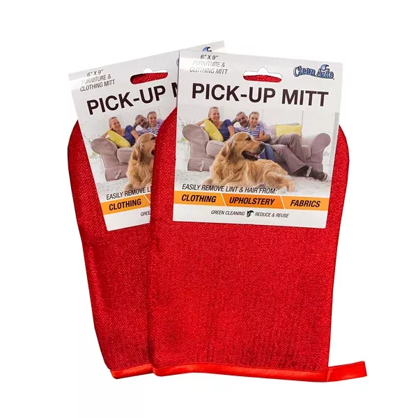CleanAide Pet Hair Removal Pick It Up Mitt – 2-pack