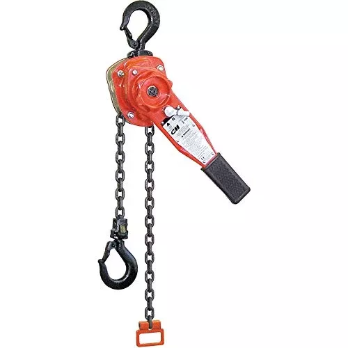 CM Columbus McKinnon 175-5316 653 1-1-2 Ton Lever Hoist 10' Lift