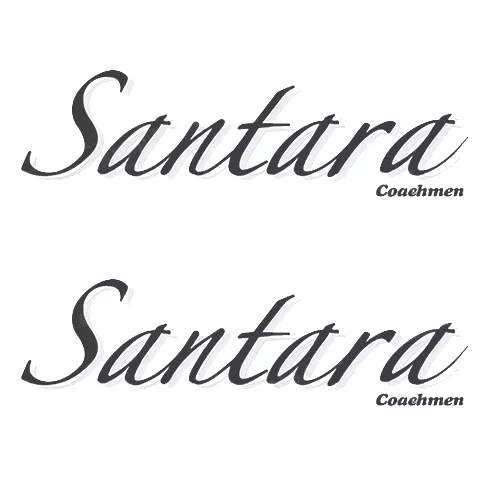 “Coachmen Santara ” RV Decals (Set of 2) – OEM New Oracle