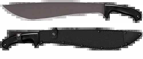 Cold Steel 97JMS Jungle16" Black Matte Baked-On Anti Rust 1055 Carbon Steel Blade/ Black Polypropylene Handle 22" Long Includes Sheath